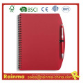 Cahier de couverture rouge de PVC pour l&#39;école et l&#39;approvisionnement de bureau